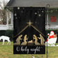 Starry Night Holy Night Nativity A Celebration Of The Birth, Religious Christmas Garden Flag - House Flag Gift