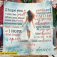Personalized Ocean Dance Fleece Blanket, I Hope You Dance Woven Blanket, Sherpa Blanket Gift For Dance Lovers
