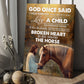 God Once Said Need Someone Strong Enough To Pull A Cart, Horse Canvas Painting, Jesus Wall Art Decor - Poster Gift For Horse Lovers