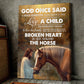 God Once Said Need Someone Strong Enough To Pull A Cart, Horse Canvas Painting, Jesus Wall Art Decor - Poster Gift For Horse Lovers