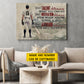 Motivational Personalized Baseball Man Canvas Painting, Your Talent Determines What You Can Do Sport Wall Art Decor, Poster Gift For Baseball Lovers