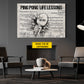 Motivational Personalized Ping Pong Canvas Painting, Ping Pong Life Lessons Sport Wall Art Decor, Poster Gift For Ping Pong Lovers