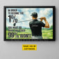 Motivational Personalized Golf Man Canvas Painting, In Order To Become The 1% Sport Wall Art Decor, Poster Gift For Golf Lover