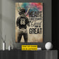 Personalized Softball Woman Canvas Painting, Heart Is What Separates Sport Wall Art Decor, Poster Gift For Softball Lover