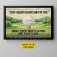 Personalized Golf God Canvas Painting, Your Talent Is God's Gift To You Sport Wall Art Decor, Poster Gift For Golf Lover
