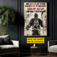 Motivational Personalized Hockey Man Canvas Painting, Look Up Get Up Sport Wall Art Decor, Poster Gift For Hockey Lover