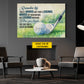 Motivational Personalized Golf Canvas Painting, Follow Your Heart Sport Wall Art Decor, Poster Gift For Golf Lover