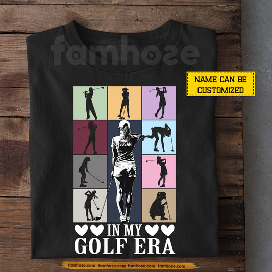 Personalized Golf Woman T-shirt, In My Golf Era Sport Tees Gift For Golf Lover