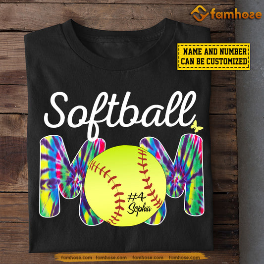 Personalized Softball T-shirt, Softball Mom, Gift For Softball Lovers, Softball Players