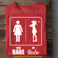 Funny Valentine Golf Woman T-shirt, Your Babe Vs My Babe Sport Tees Gift For Golf Lover