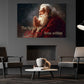 The Spirit Of Christmas Lives Within, Santa Claus Christmas Canvas Painting, Xmas Wall Art Decor - Christmas Poster Gift