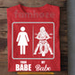 Funny Valentine Motorcycle T-shirt, Your Babe Vs My Babe Tees Gift For Biker