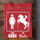 Funny Valentine Horse Riding Woman T-shirt, Your Babe Vs My Babe Tees Gift For Horse Riding Lover