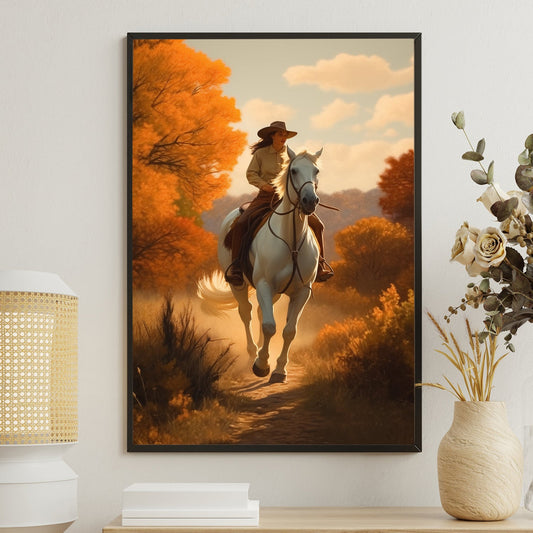 Country Road Take Me Home Thanksgiving Canvas Painting, Wall Art Decor - Thanksgiving Poster Gift For Horse Riding Lovers