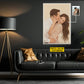 Personalized Couple Love Canvas Painting, Turn Your Love Into Art Wall Art Decor, Valentine Poster Gift For Couple
