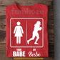 Funny Valentine Football Woman T-shirt, Your Babe Vs My Babe Sport Tees Gift For Football Lover