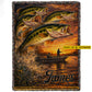 Personalized Fishing Fleece Blanket, Every Angler Dreams Woven Blanket, Sherpa Blanket Gift For Fishing Lover