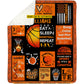 Personalized Basketball Fleece Blanket, Eat Sleep Basketball Repeat Sport Woven Blanket, Sherpa Blanket Gift For Basketball Lover