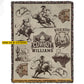 Personalized Rodeo Cowboy Fleece Blanket, This Is What The Wild West Felt Like Woven Blanket, Cozy Sherpa Blanket Gift For Cowboy