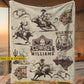 Personalized Rodeo Cowboy Fleece Blanket, This Is What The Wild West Felt Like Woven Blanket, Cozy Sherpa Blanket Gift For Cowboy