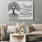 Family Quote Canvas Painting, Family Like Branches On The Tree Inspirational Quotes Wall Art Decor, Poster Gift For Your Family