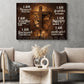 Motivational Jesus Lion Canvas Painting, I Am Blessed For All I Have Wall Art Decor, Poster Gift For Christian