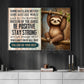 Motivational Quote Sloth Canvas Painting, Some Days Are Better Wall Art Decor, Poster Gift For Sloth Lover