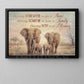 Family Quote Elephant Canvas Painting, Having Somewhere To Go Is Home Wall Art Decor, Poster Gift For Family