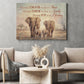 Family Quote Elephant Canvas Painting, Having Somewhere To Go Is Home Wall Art Decor, Poster Gift For Family