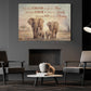 Family Quote Elephant Canvas Painting, Having Somewhere To Go Is Home Wall Art Decor, Poster Gift For Family