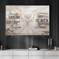 Personalized Pass Away Canvas Painting, Because Someone We Is In Heaven Wall Art Decor, Poster Memorial Gift For Family Of The Deceased