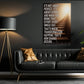 Motivational Quote Canvas Painting, It's Not About Perfect It's About Effort Wall Art Decor, Poster Gift