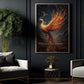 From Ashes To Flames Rebirth Ignites Phoenix, Phoenix Xmas Canvas Painting, Xmas Wall Art Decor - Christmas Poster Gift