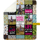 Personalized Horse Riding Girl Fleece Blanket, It's Horse Riding Time Woven Blanket, Cozy Sherpa Blanket Gift For Horse Girl