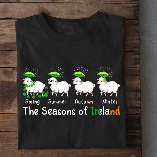 Lucky Shamrock Irish T-shirt, The Seasons Of Ireland Tees St Patrick's Day Gift For Irish Lover