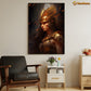 The Warrior Queen's Gaze, Victorian Warrior Canvas Painting, Wall Art Decor - Warrior Poster Gift