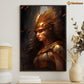 The Warrior Queen's Gaze, Victorian Warrior Canvas Painting, Wall Art Decor - Warrior Poster Gift