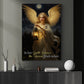 In Her Gentle Embrace The Universe Finds Solace, Angel Canvas Painting, Wall Art Decor - Angel Poster Gift