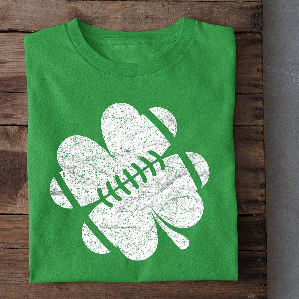 Four-Leaf Clover Baseball T-shirt, Luck On Your Side, Baseball In Your Heart Sport Tees St Patrick's Day Gift For Baseball Lover