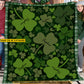 Personalized Lucky Shamrock Fleece Blanket, A Sea Of Shamrocks Woven Blanket, Sherpa Blanket Patrick's Day Gift For For Irish Lovers