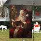 Funny Santa's Storytime, Santa Claus Garden Flag - House Flag, Christmas Flag Gift For Santa Claus Lovers