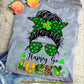Shamrock Lucky Girl T-shirt, Happy Go Lucky Tees St Patrick's Day Gift For Irish Lover