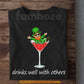 Lucky Shamrock Drinking T-shirt, Drinks Well With Others Tees St Patrick's Day Gift For Irish Lover