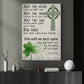 Lucky Shamrock Canvas Painting, May The Road Rise To Meet You Wall Art Decor, Poster St Patrick's Day Gift For Irish Lover