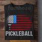 Pickleball American Flag T-shirt, Patriotic Sport Tee Gift For Pickleball Lovers