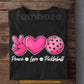 Pickleball T-shirt, Peace Love Pickleball Sport Tee Gift For Pickleball Lovers