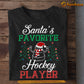 Christmas Hockey T-shirt, Santa's Favorite Hockey Player, Xmas Gift For Hockey Lovers