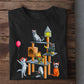 Cute Halloween Cat T-shirt, Cats On The Toy Shelf, Gift For Cat Lovers, Cat Tees, Cat Owners