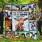 Cow Blanket, I Will Love You Till The Cows Come Home Fleece Blanket - Sherpa Blanket Gift For Cow Lover