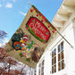 Merry Christmas Chickens Wearing Hats, Chicken Xmas Garden Flag & House Flag, Christmas Flag Gift For Chicken Lovers